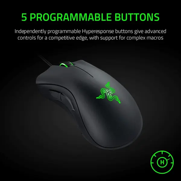 Razer DeathAdder Essential Wired Gaming Mouse - Without Box
