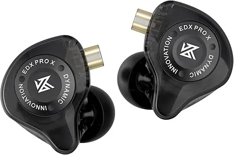 KZ EDX Pro X IEM | Black, Classic (no mic) | Wired Earbuds