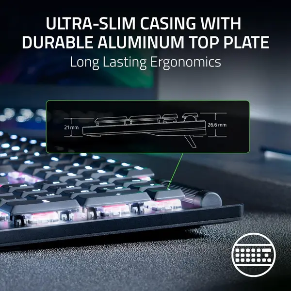 Razer DeathStalker V2 Pro (Linear Red/Clicky Purple) - WITHOUT BOX