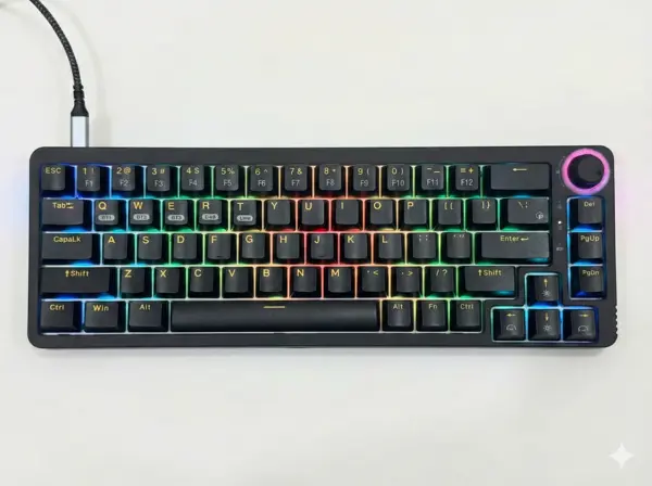 Homoo KF068 RGB Mechanical Gaming Keyboard | Blue Switches | Anti-Ghosting | Rainbow RGB