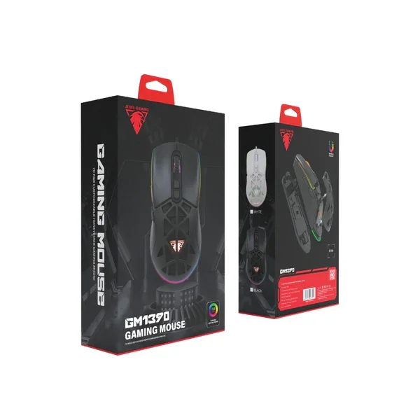 JEDEL GM1390 Wired RGB Honeycomb Gaming Mouse | Black