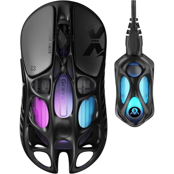 GravaStar Mercury X Pro | 8K Wireless Mouse | 49g Magnesium | 32K DPI PAW3950 | 8000Hz Polling