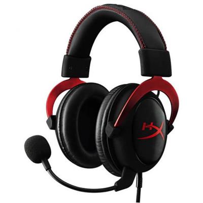 HyperX Cloud II Gaming Headset, 7.1 Surround Sound, Memory Foam Ear Pads, Durable Aluminum Frame, Detachable Microphone, Works with PC, PS5, PS4, Xbox Series X|S, Xbox One – Black&Red