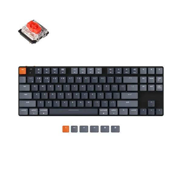Keychron K1 SE Wireless Mechanical Keyboard | RGB Backlight | Low-Profile Gateron Mechanical Red Switches - WITHOUT BOX