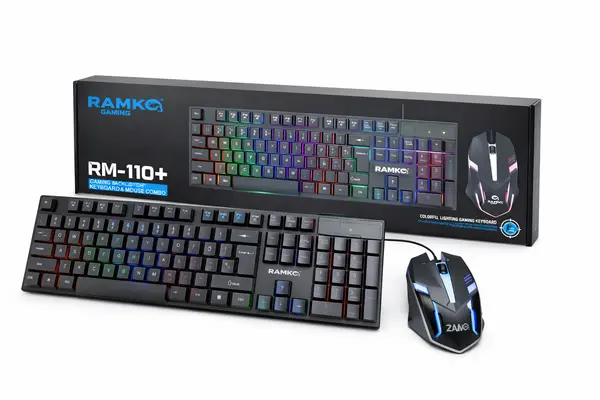 RAMKO RM110+ RGB Backlight Keyboard and Mouse Combo