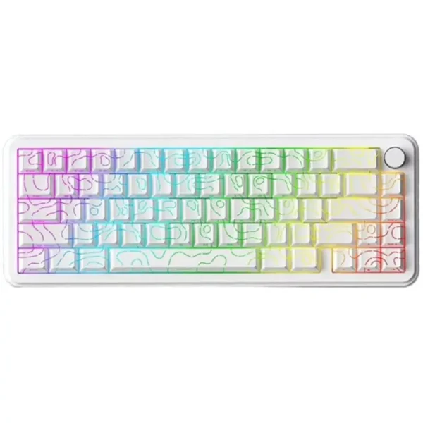 Sama Xinmeng Beat65 Rapid Trigger RGB Gaming Keyboard - Black Night/Moon White