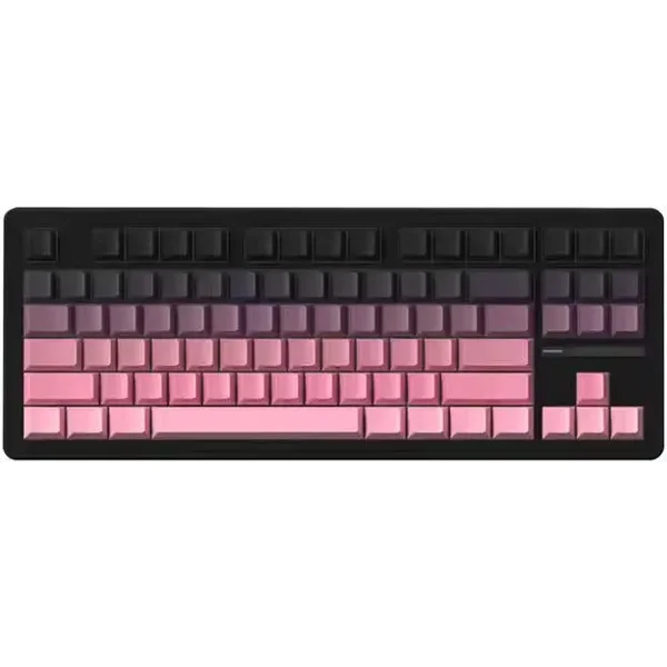XINMENG M87 Pro V2 Tri-Mode Gasket Mechanical Keyboard - Black Gradient/Pink Gradient - Rocket Racoon