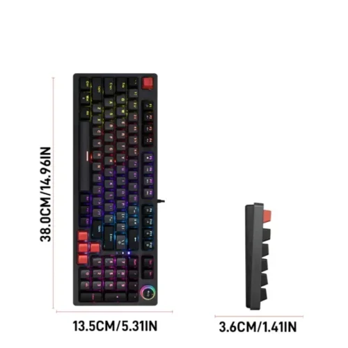 Jedel KL-114 RGB Gaming Mechanical Keyboard