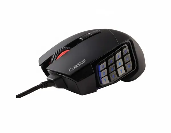 Corsair Scimitar Pro | 12-Button MMO Gaming Mouse | RGB | 16K DPI | (WITHOUT BOX)