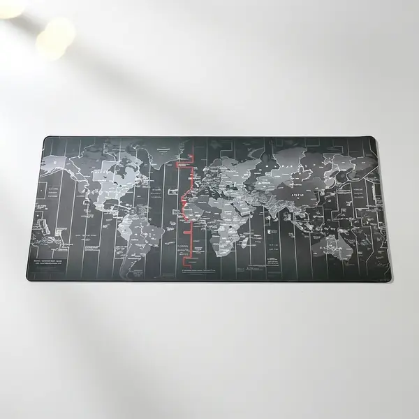 World Map Extended Extra Large Gaming Mouse Pad For PC Laptop Gamers Home Offices | Full Table Desk | Waterproof | XXL | Anti Slip | Smooth Mousepad