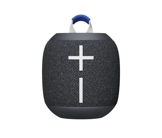 UE Wonderboom 4 (Black, Blue) Portable Speaker | Big 360° Sound | IP67 Waterproof & Floats - Box