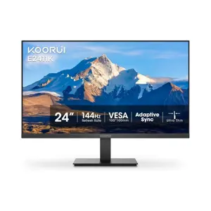 KOORUI E2711K 27" FHD IPS 144Hz, Free-sync Compatible, 99% SRGB Color Gamut, Eye Care, Ultra-Slim Frame, HDMI1.4+VGA