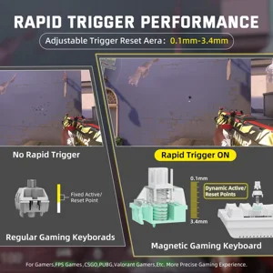 ATTACK SHARK X68 HE PRO Wireless Rapid Trigger Keyboard