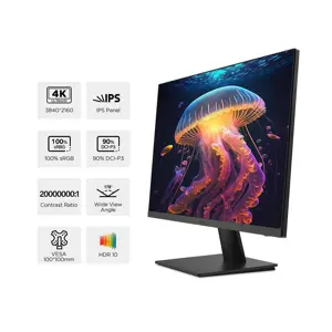 KOORUI N07 27" 4K IPS 60Hz, 90% DCI-P3, Free-Sync & G-Sync Technology, 2x HDMI (2.0), 1x DisplayPort (1.2) | 1.7 billion 10 Bit HDR