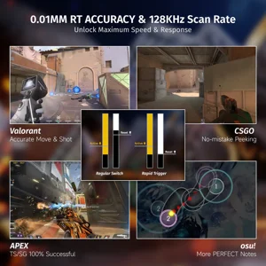 ATTACK SHARK X68 HE Wired Rapid Trigger Magnetic Keyboard
