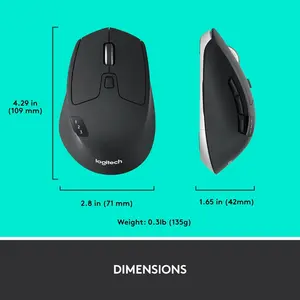 Logitech M720 Triathlon Multi-Device Wireless Mouse - Without Box