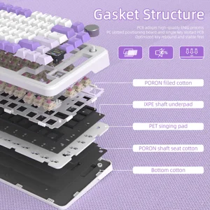 ATTACK SHARK X85PRO Tri-mode Gasket Mechanical Keyboard