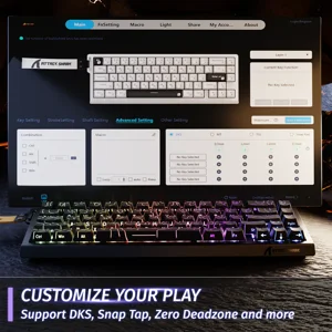 ATTACK SHARK X68 HE Wired Rapid Trigger Magnetic Keyboard
