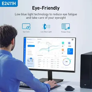  KOORUI E2411H 24" FHD IPS 120Hz, AMD FreeSync Premium Technology, Eye-care flicker-free, low blue, 99% sRGB, HDMI1.4+VGA