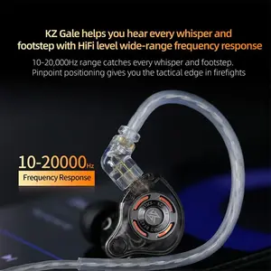 KZ Gale IEM | 3.5mm / Type-C, Black, Mic | Wired Earbuds