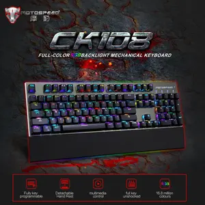Motospeed CK108 RGB Wired Mechanical Gaming Keyboard | Aluminum Base