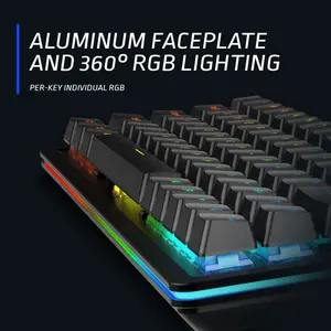 Mountain Everest 60 Compact Mechanical Keyboard - Yellow Switches | With Upgradable Numpad