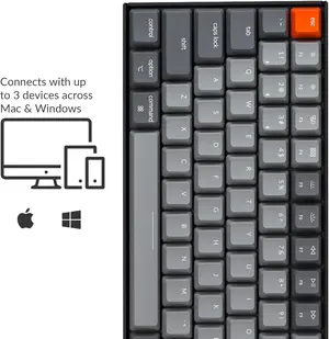 Keychron K4 Wireless Mechanical Keyboard | White Backlight | Gateron G PRo Mechanical Brown Switches - WITHOUT BOX