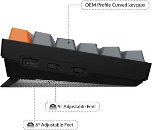 Keychron K4 Wireless Mechanical Keyboard | White Backlight | Gateron G PRo Mechanical Brown Switches - WITHOUT BOX