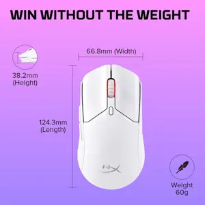 HyperX Pulsefire Haste 2 | Wireless Gaming Mouse | 26K DPI