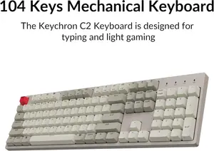 Keychron C2 Wired Mechanical Keyboard | Retro | Keychrone Mechanical Brown Switches