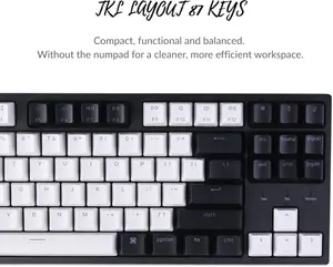 Keychron C1 TKL Wired Mechanical Keyboard | RGB Backlight | Hot Swapable G Pro Mechanical Brown Switches