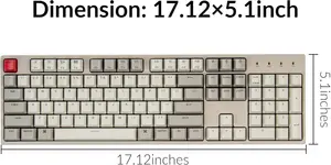 Keychron C2 Wired Mechanical Keyboard | Retro | Keychrone Mechanical Brown Switches