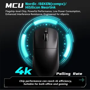 ATK VXE Dragonfly R1 Pro Wireless Gaming Mouse (Black/White)