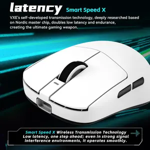 ATK VXE Dragonfly R1 Pro Wireless Gaming Mouse (Black/White)