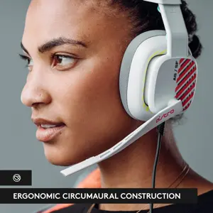 Astro A10 Gen 2 (Black & White) | Wired Gaming Headset | For PC, PS5, Xbox | Flip-to-Mute Mic - WITHOUT BOX