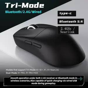 ATK VXE Dragonfly R1 Pro Wireless Gaming Mouse (Black/White)