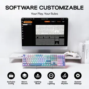 EPOMAKER TH108 | Wireless Mechanical Keyboard | 108 Keys | 8000mAh Battery | Gasket Mount | Hot-Swap