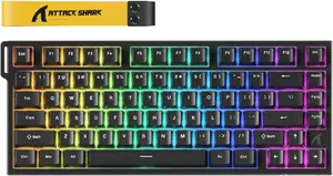 ATTACK SHARK R82 HE Rapid Trigger Mechanical Gaming Keyboard (Black/White Contour)