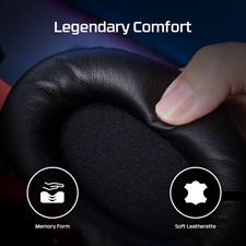 HyperX Cloud II Gaming Headset, 7.1 Surround Sound, Memory Foam Ear Pads, Durable Aluminum Frame, Detachable Microphone, Works with PC, PS5, PS4, Xbox Series X|S, Xbox One – Black&Red