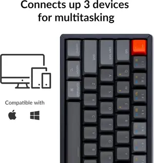 Keychron K12 Wireless Mechanical Keyboard | White Backlight | G Pro Gateron Mechanical Brown Switches - WITHOUT BOX