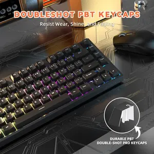 ATTACK SHARK R82 HE Rapid Trigger Mechanical Gaming Keyboard (Black/White Contour)