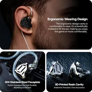 KZ ZS10 PRO 2 | Mic, Black | Wired Earbuds