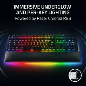 Razer Blackwidow V4 Pro (Green / Orange Switches) - WITHOUT BOX