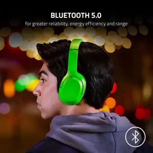 Razer Opus X Wireless Low Latency Headset - Pink Quartz / Razer Green - Without Box