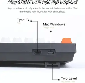 Keychron C1 TKL Wired Mechanical Keyboard | RGB Backlight | Hot Swapable G Pro Mechanical Brown Switches