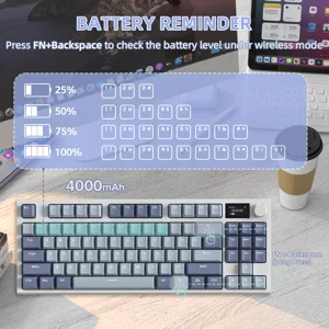 ATTACK SHARK K86 Wireless Mechanical Keyboard with TFT Display