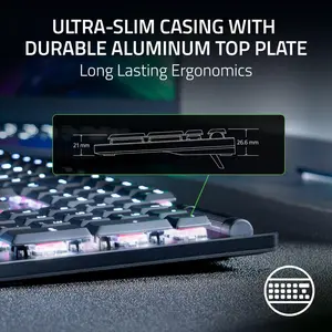 Razer DeathStalker V2 Pro (Linear Red/Clicky Purple) - WITHOUT BOX