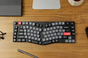 Keychron K15 Pro Alice Layout Wireless Mechanical Keyboard | RGB Backlight | Low-Profile Gateron Mechanical Red Switches - WITHOUT BOX