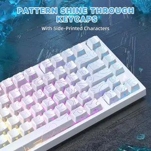 ATTACK SHARK R82 HE Rapid Trigger Mechanical Gaming Keyboard (Black/White Contour)