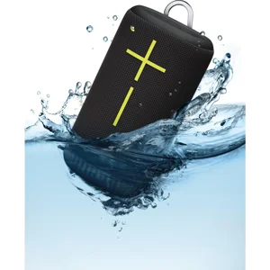 UE Everboom (Black, Red) Portable Speaker | Powerful Bass | 20-Hr Battery | IP67 Waterproof - Box